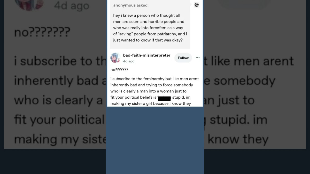 Forcefem, Tumblr Post #tumblr #tumblrpost #tumblrtextpost