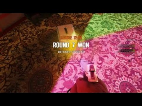 1v5 post plant with Echo   (5 headshots) Insane Clutch