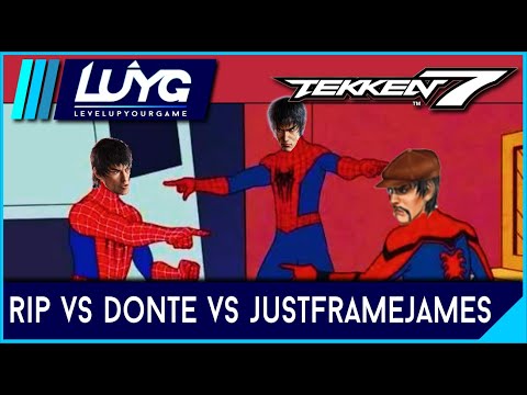 【Tekken 7 Season 4】Rip vs Donte vs JustFrameJames - 3 Way Law Lobby