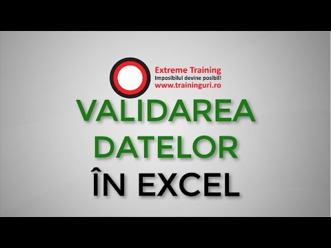 Validarea datelor in excel - pe intelesul tuturor