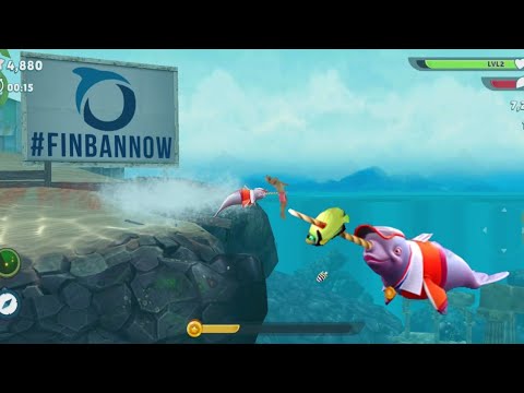 Hungry Shark Evolution:NATASHA THE NARWHAL Shark Unluck Walkthrough Gameplay