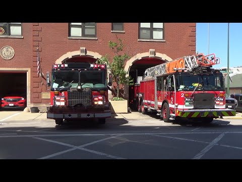 Chicago Fire Department Engine 5, Truck 2 & Battalion 4 Responding