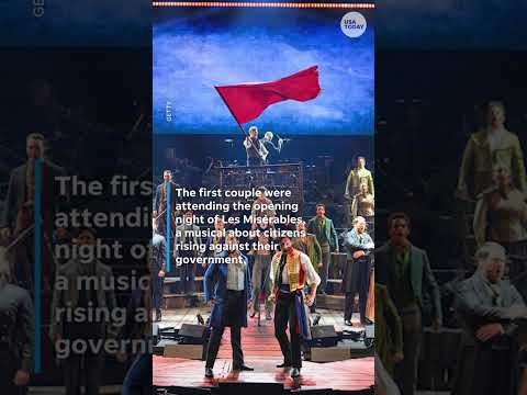 Trump attends Les Misérables at Kennedy Center after overhaul