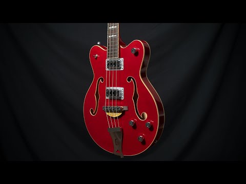 Gretsch G5442BDC Electromatic Hollow Body Short Scale Bass 2013 - Present - Transparent Red image 15
