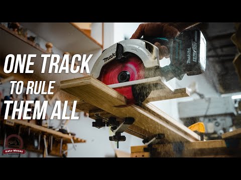 ALL in 1 DIY Track Saw - Rip Cuts AND Cross Cuts at 45-90 Degree