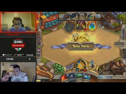 Hearthstone - Greensheep vs Cipher -  ESL UK Premiership Spring 2017 - Week 2