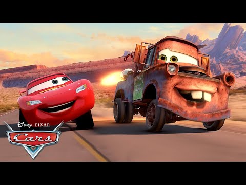 Mater Races in the Radiator Springs Grand Prix! | Pixar Cars | @disneyjr