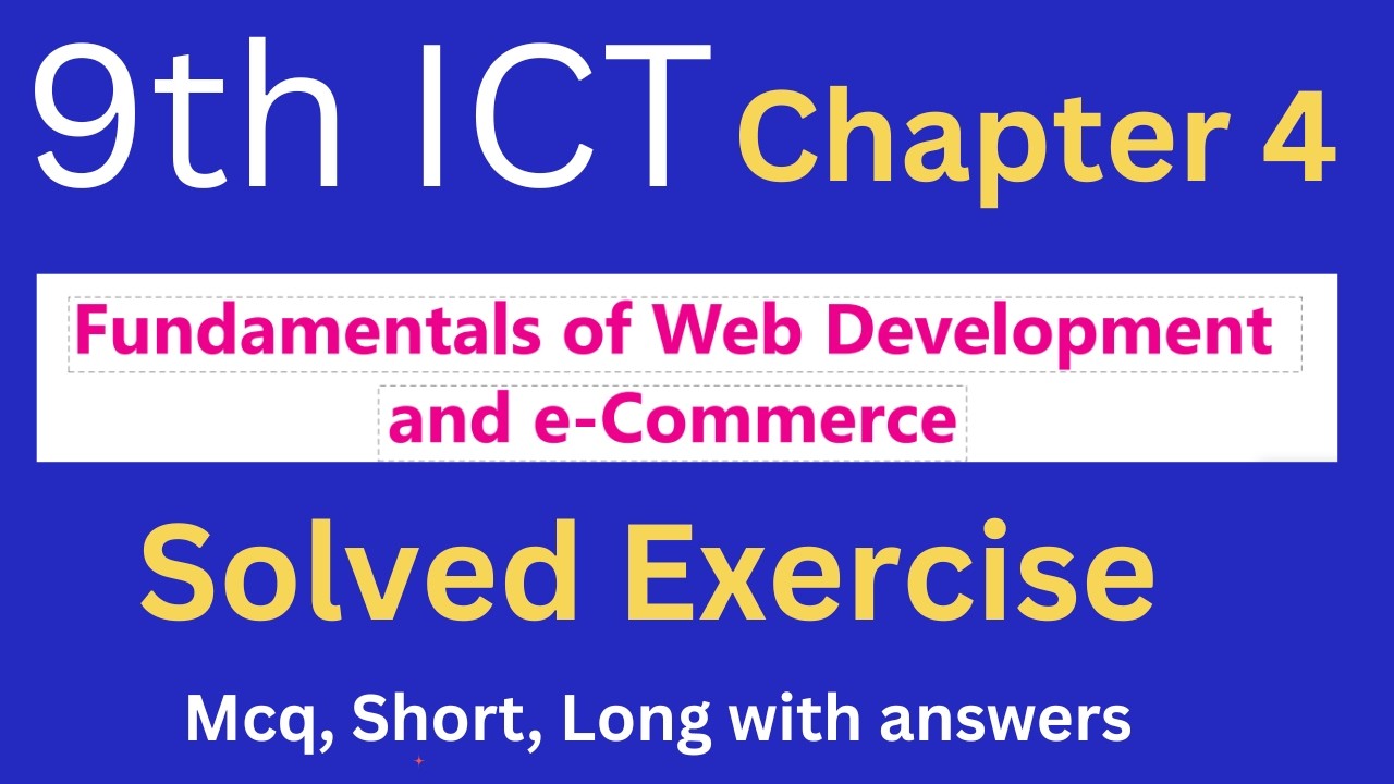 class 9 ict chapter 4 solved exercise