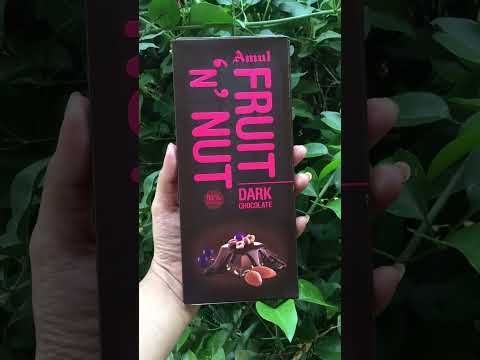 Who loves dark chocolate?? Amul Fruit N nut!! Dark chocolate!! Indian Chocolate!!