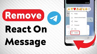 How to Remove React on A Message on Telegram (Updated)