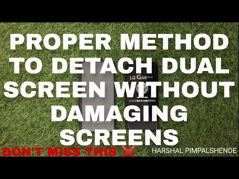 How to Properly ATTACH or REMOVE dual screen cover of LG G8X