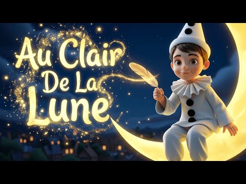 Au Clair De La Lune | L'Aventure De Pierrot Et De Sa Plume | Berceuse & Comptine Bébé