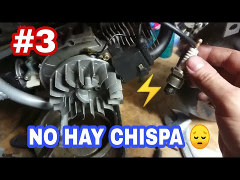 MINIMOTOS #3⚡NO HAY CHISPA🔋Revisar encendido, bobina, cable, pipa, bujía…Mecánica básica