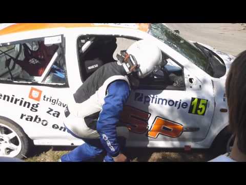 Clio Rally Crash - Rally Primorje Ajdovščina 2011