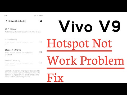 Vivo V9 Hotspot Not Working Problem Solve