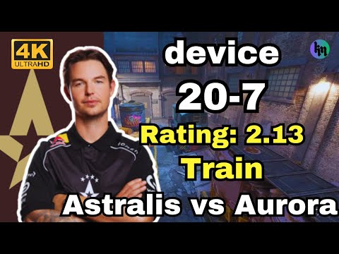 device (20-7) Rating 2.13 Astralis vs Aurora (Train) | PGL Astana 2025 #dev1ce #cs2 #pov