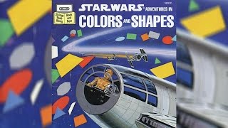 1984 Star Wars Adventures in Colors and Shapes Read-Along Story Book and Cassette