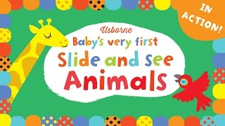 Baby's Very First Slide and See Animals dětská hravá kniha