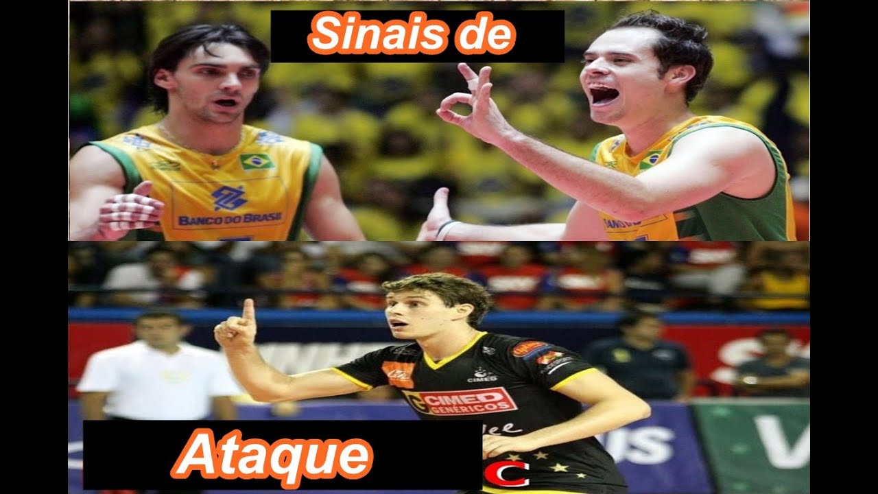 VOLEIBOL SINAIS DAS JOGADAS DE ATAQUE NO VÔLEI