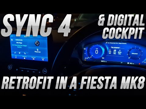 SYNC 4 Retrofit in Ford Fiesta ST MK8 with Digital Dash