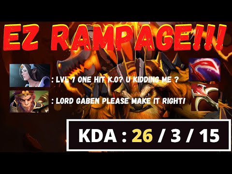 SCOFIELD SMURF EARTHSHAKER  | DOTA 2 EARTHSHAKER RAMPAGE !!! 26 Kill Support = Carry