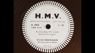 Rose Brennan 'Pledging My Love' 1955 Demo 78 rpm