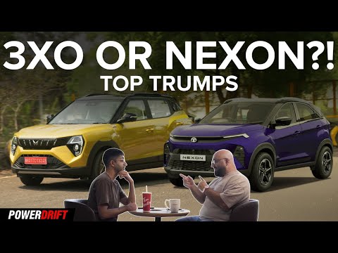 India’s BEST Compact SUV — the Tata Nexon or the Mahindra XUV 3XO? | Trump Cards | PowerDrift
