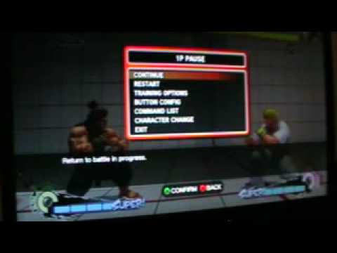 SSF4 Ken's OS Jump (punishing Akuma's teleport)