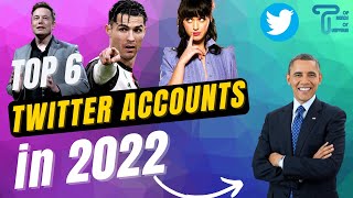 TOP 6 MOST FOLLOWED TWITTER ACCOUNTS|TOP TWITTER ACCOUNTS|RONALDO|RIHANNA|OBAMA #ronaldo #twitter