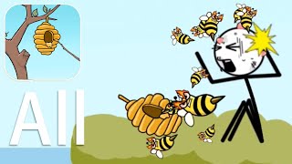 Save the Bee - Draw And Save The Bee - All Levels - Fun Puzzle Gameplay Walkthrough