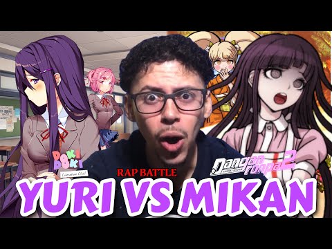 TWO DEPRESSED TEENS RAP BATTLE | Yuri Vs Mikan Tsunami - Bad Idea Rap Battles REACTION!