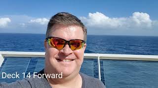 Norwegian Dawn Sea Day Upper Levels Ship Tour on Transatlantic Cruise