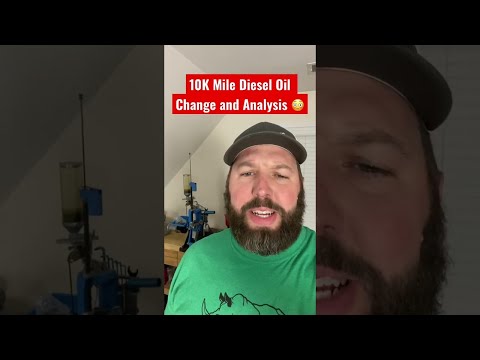 Is Black Engine Oil Bad? 10,000 Mile Oil Change and Analysis! #engineoil #oilchange #diesel