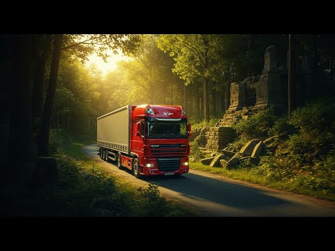 ETS2 Realistic Driving | DAF XF 105 LE on Iconic European Roads | Steering Wheel Gameplay