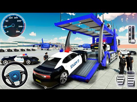 Transporting Police Vehicles in Cargo Plane - Police Car Transporter Simulator | Android GamePlay