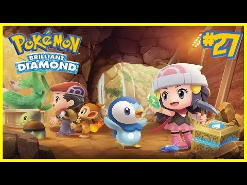 Let's Play Pokemon Brilliant Diamond #27 - HIDDEN ITEMS EVERYWHERE! - Route 216,217 & Snowpoint City