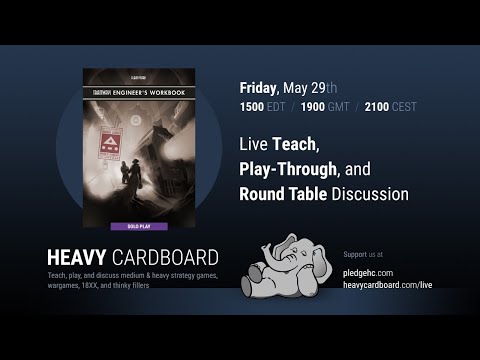 Tramways Engineer's Workbook Solo Teaching, Play-through, & Round table by Heavy Cardboard