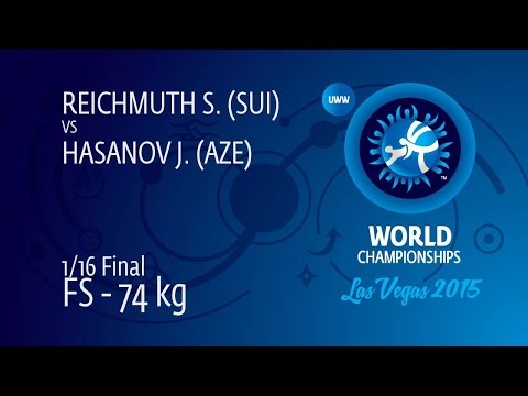 1/16 FS - 74 kg: J. HASANOV (AZE) df. S. REICHMUTH (SUI), 8-0
