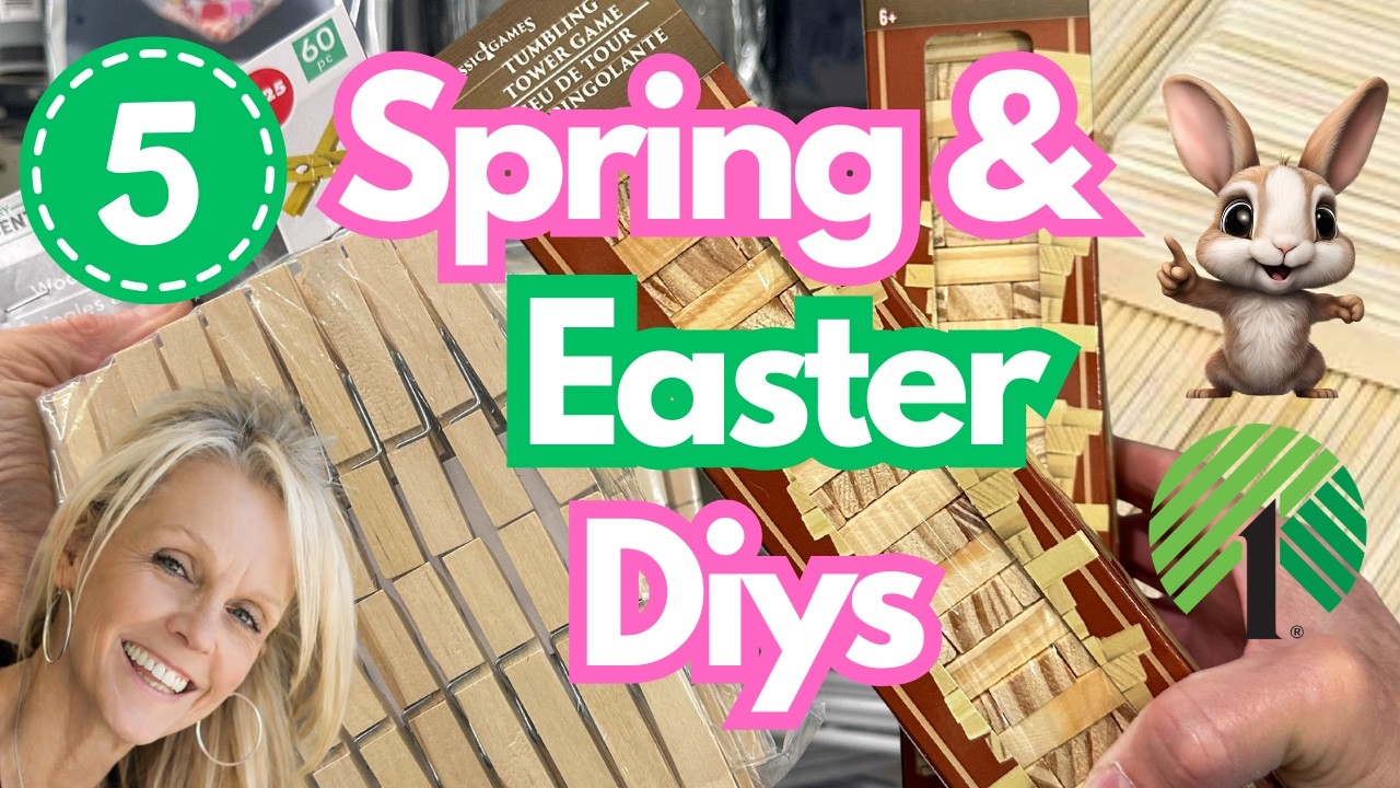 4 NEW Spring & Easter DIY Decor Ideas on a Budget | Dollar Tree Crafts