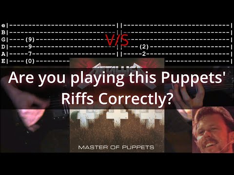 Riffs you might be playing Incorrectly! - Master of Puppets (Metallica) - Part 1