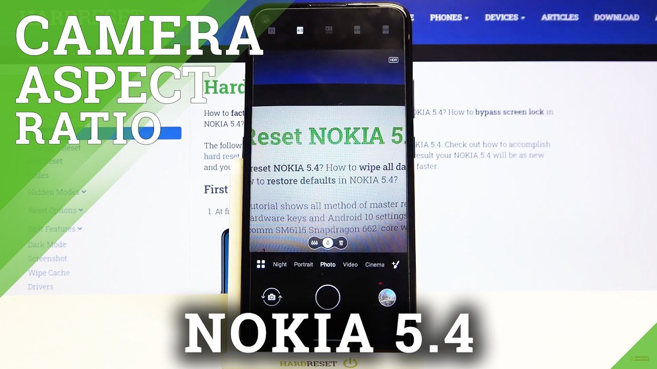 Nokia 5.4 - How to Change Camera Aspect Ratio