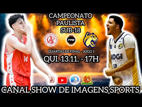 #AOVIVO - CAMPEONATO PAULISTA U18 PAULISTANO (84) X (60) MOGI BASQUETE - Q. DE FINAL- JG1 - 13.11.25