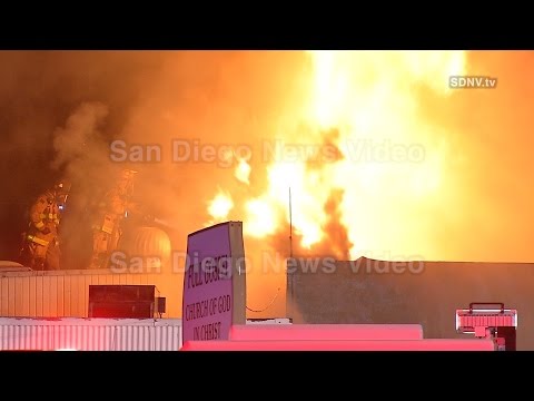 CAUGHT ON TAPE: Church collapses during 2nd alarm fire, Spring Valley