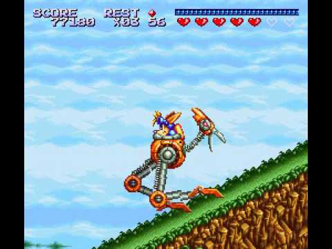 Sparkster (SNES / Super Nintendo) - Vizzed.com GamePlay - Full Game Playthrough (Normal)