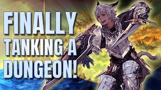 Final Fantasy 14 Gladiator Playthrough - My First Dungeon!