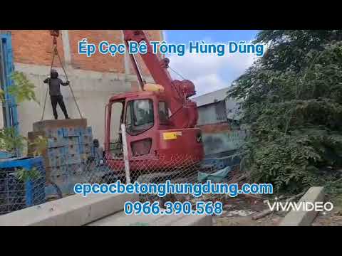 Ép cọc nhà dân chợ đầu mối Thủ