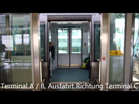 [Flughafen Düsseldorf] [HD] Mitfahrt im SkyTrain und Innen- und Außenaufnahmen