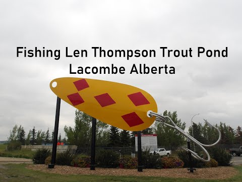 Fishing Len Thompson Trout Pond Lacombe Alberta