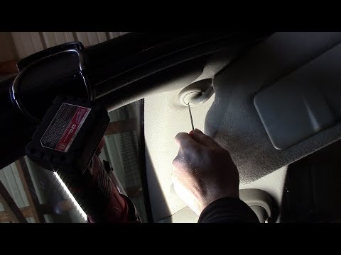 1st gen Trailblazer sun visor removal (the ones that don't have screws)