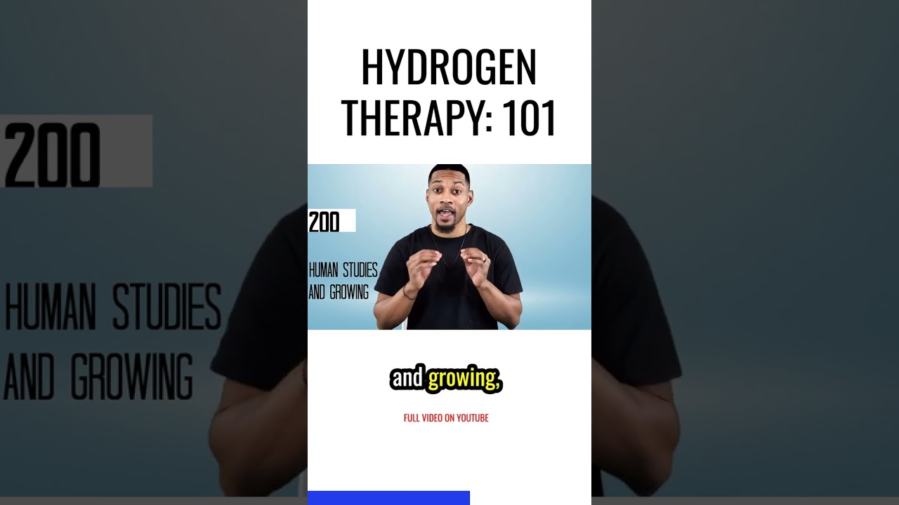 HYDROGEN THERAPY 101